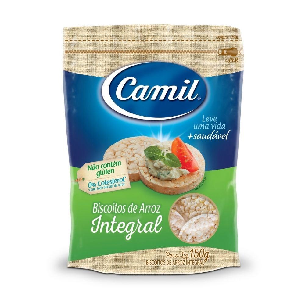 Biscoito De Arroz Integral Camil 150g - IFrutus