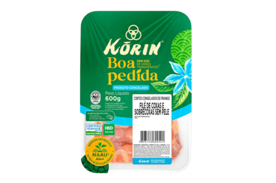 Filé De Coxa e Sobrecoxa S/ Pele Cong Korin 600G