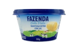 Manteiga Extra Com Sal Fazenda Bela Vista 200g